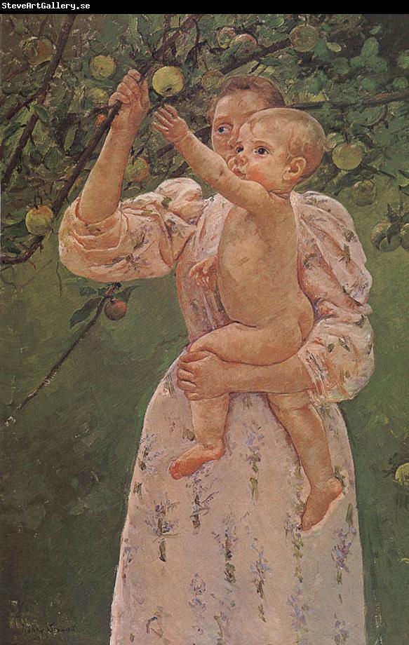 Mary Cassatt The Baby Reaching for  the apple